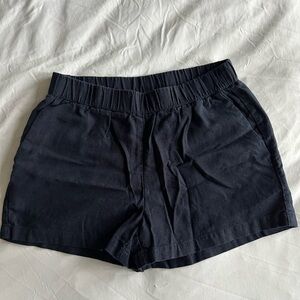 Vero Moda Linen Blend Shorts Blue